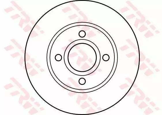 Tarcza hamulcowa przód Ford MONDEO TRW DF2622