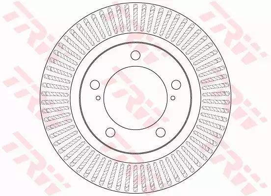Tarcza hamulcowa przód Toyota LANDCRUISER 08- TRW DF6239S