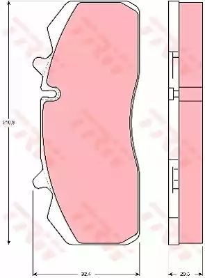 KLOCKI HAM. SAF P. SKRB/SKRS/SKRZ OŚ PRZYCZEPY TRW GDB5083
