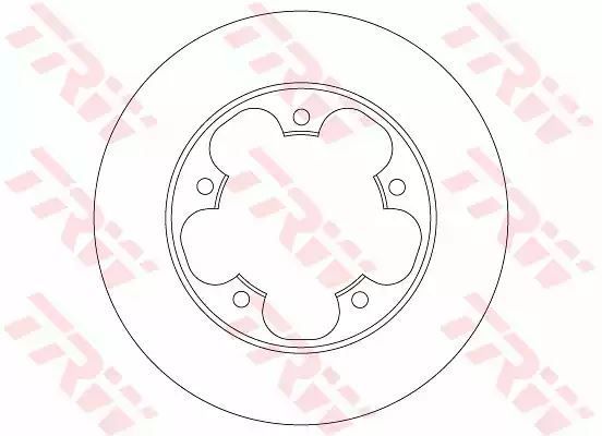 Tarcza hamulcowa tył Ford TRANSIT 2,2 TDCI 13- 308x16 TRW DF6748