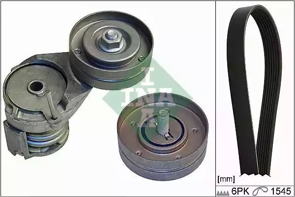 ZESTAW PASKA WIELOROWK. VW 1,4/1,6 INA 529010810