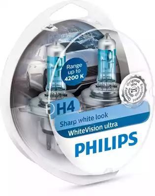 ŻARÓWKA H4 12V/60/55W P43T-38 +60 2SZT+2SZT W5W PHILIPS WHITEVISION ULTRA 4200K Philips 12342WVUSM