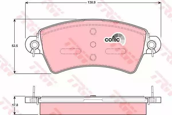Klocki hamulcowe przód Citroen XSARA TRW GDB1385