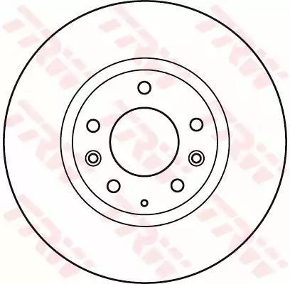 Tarcza hamulcowa przód Mazda 6 TRW DF4974S