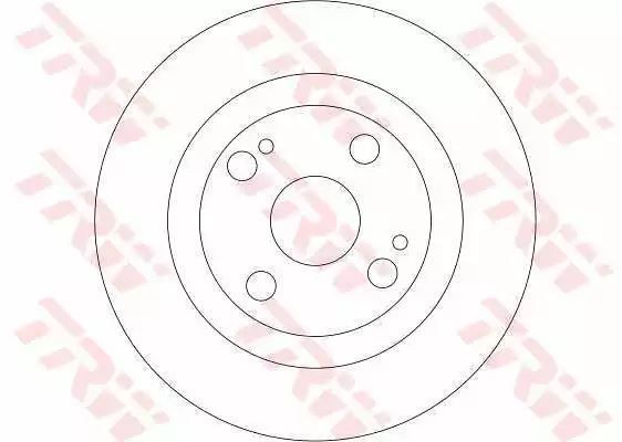 Tarcza hamulcowa tył Mazda 323 TRW DF4278