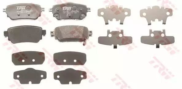Klocki hamulcowe tył Nissan QASHQAI X-TRAIL 1,5-1,6DCI 13- TRW GDB3617