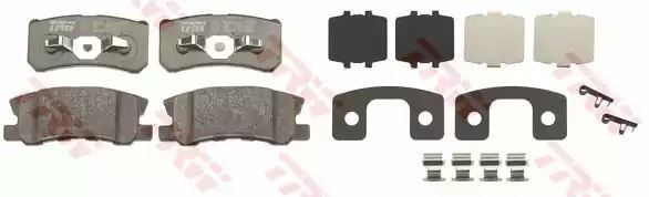 Klocki hamulcowe tył Mitsubishi PAJERO 99- 07- OUTLANDER 06- ASX 10- JEEP 4008 GRANDIS TRW GDB4600