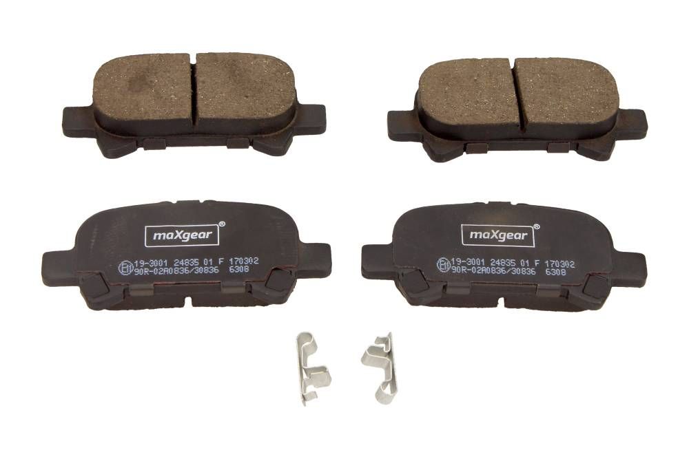 KLOCKI HAMULCOWE TYŁ TOYOTA AVALON 01- 04- CAMRY 01- MaXgear 19-3001