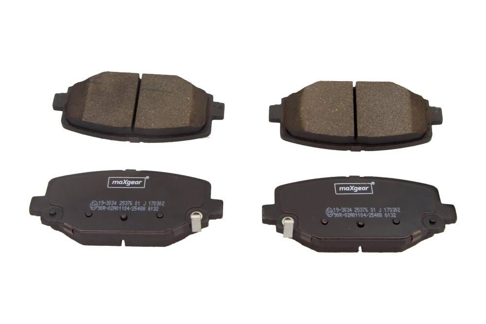 KLOCKI HAMULCOWE TYŁ CHRYSLER VOYAGER 12- MaXgear 19-3034