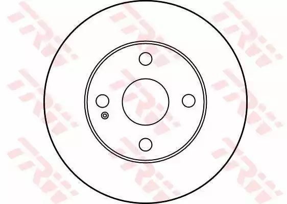 Tarcza hamulcowa przód Mazda 323 DEMIO 1,4-1,8 16V 89-04 235X22 4 OTWORY GWINT 13 TRW DF3089