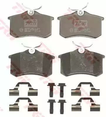 Klocki hamulcowe tył GOLF BORA PASSAT A3 A4 A6 OCTAVIA 92-12 GR 17,2MM TRW GDB1330