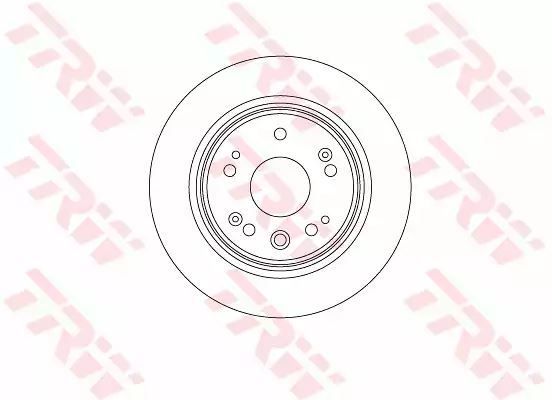 Tarcza hamulcowa tył Honda CR-V 2,0 01-06 282x9 TRW DF8083