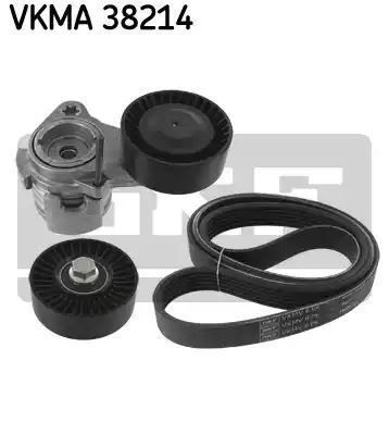 ZESTAW PASKA WIELOROWK. BMW E90/E92 2,5/3,0 SKF VKMA38214