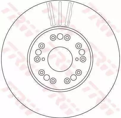 Tarcza hamulcowa przód Toyota TRW DF4182S