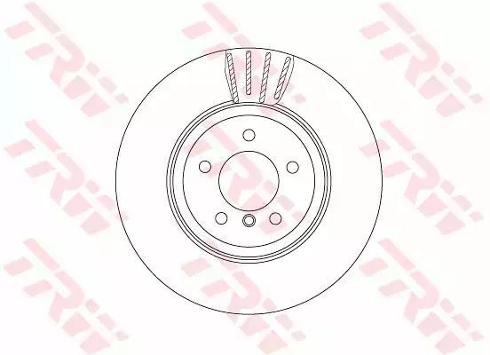 Tarcza hamulcowa przód BMW E60 61 TRW DF6625S