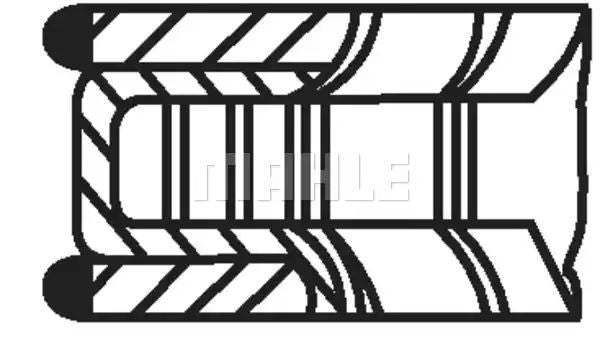 PIERŚCIENIE TŁOKOWE OPEL CORSA Mahle Original 01106N0