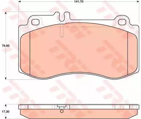 Klocki hamulcowe przód Mercedes W212 09- TRW GDB1822