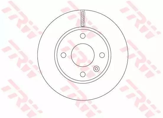 Tarcza hamulcowa przód Opel KARL 1,0 15- 236x20 4 OTWORY TRW DF6783