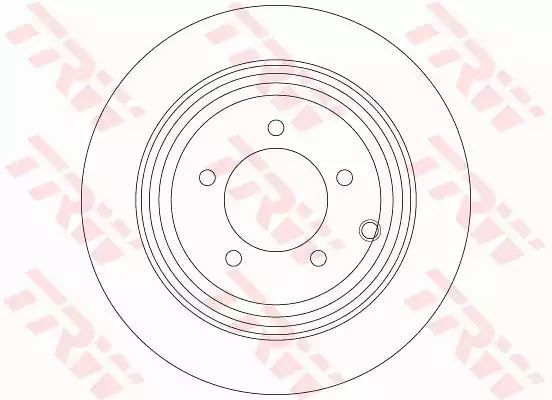 Tarcza hamulcowa tył Chrysler SEBRING 2,0CRD 07- TRW DF6326