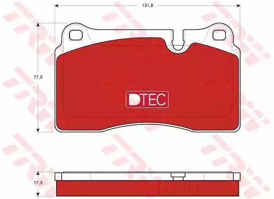Klocki hamulcowe przód Land Rover RANGE ROVER 05-09 TRW GDB1743DTE