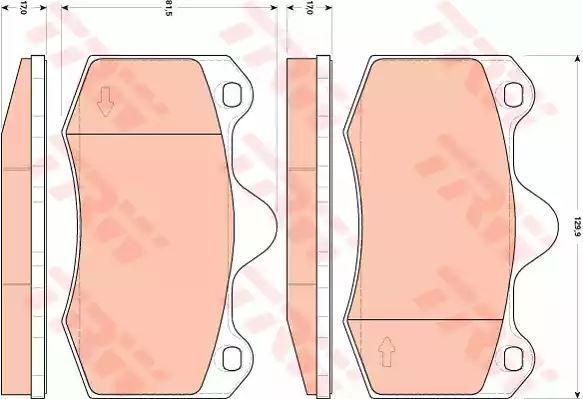 Klocki hamulcowe przód Seat IBIZA 04- TRW GDB1852