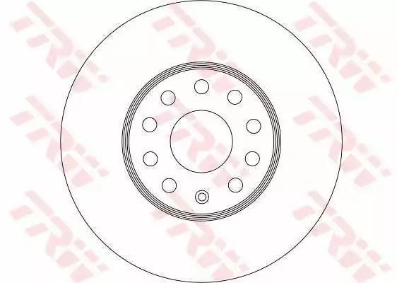 Tarcza hamulcowa przód GOLF 5 A3 TRW DF4295