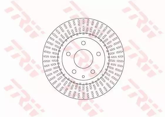 Tarcza hamulcowa przód Mazda 3 CX-3 2,0 13- TRW DF6731