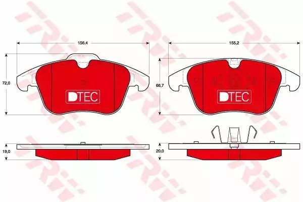 Klocki hamulcowe przód Ford MONDEO GALAXY V70 S80 06- TRW GDB1683DTE
