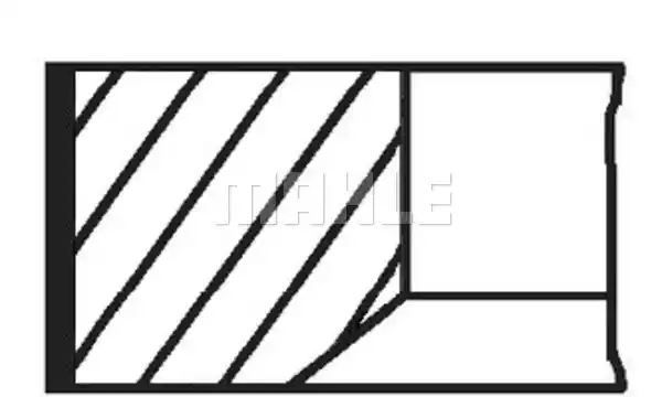 PIERŚCIENIE TŁOKOWE HYUNDAI SANTA FE 2,0 09- 83,00 STD Mahle Original 68112N0