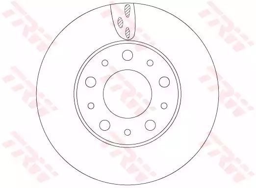 TARCZA HAM. FIAT P. DUCATO 2,0-3,0 D 14- TRW DF6918S
