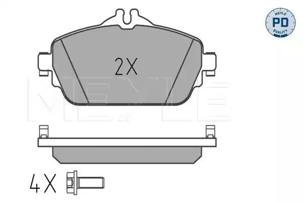 KLOCKI HAMULCOWE PRZÓD MERCEDES W205 S205 1,6 14- MEYLE 0252203119/PD