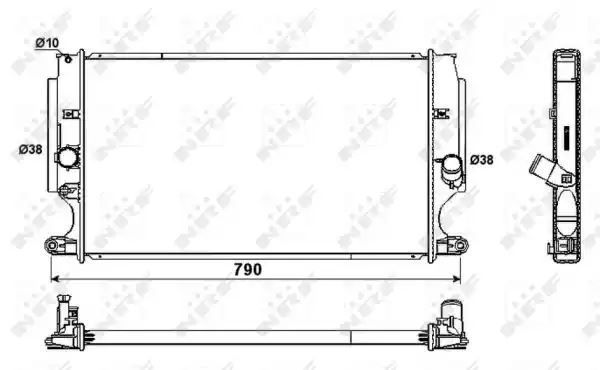 CHŁODNICA TOYOTA VERSO/AURIS 1,6/2,0/2,2D4-D 09- NRF 53181