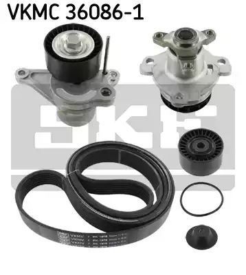 ZESTAW PASKA WIELOROWK. RENAULT 2,0DCI/2,3DCI (Z POMPĄ WODY) SKF VKMC360861