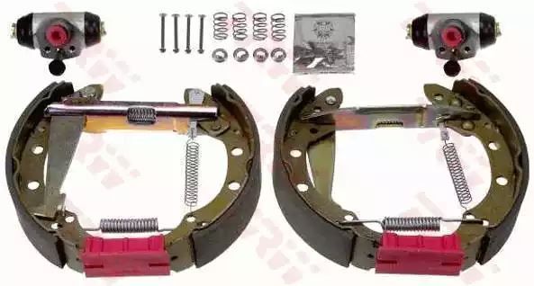 ZESTAW SZCZĘK HAM. SKODA FAVORIT/FELICIA 1,3-1,6/1,9D 89-01 KPL. Z CYLINDERKAMI TRW GSK1461