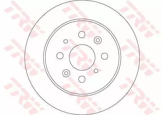 Tarcza hamulcowa tył Honda CIVIC 260X9 TRW DF4401