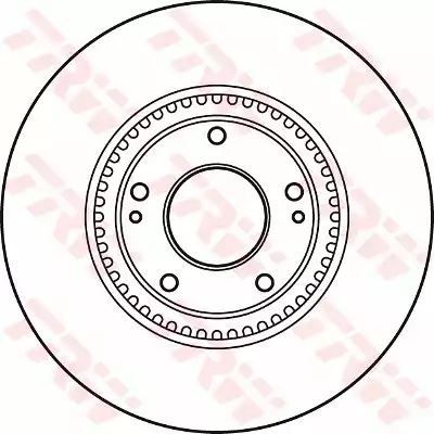 Tarcza hamulcowa przód Hyundai I30 TRW DF4957S