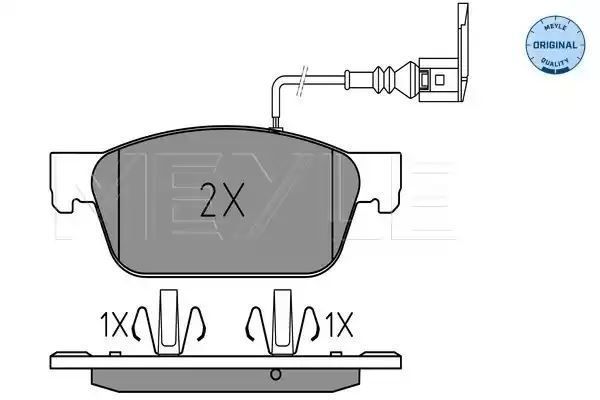 KLOCKI HAMULCOWE PRZÓD VW T5 03- Z CZUJNIKIEM MEYLE 0252462318/W