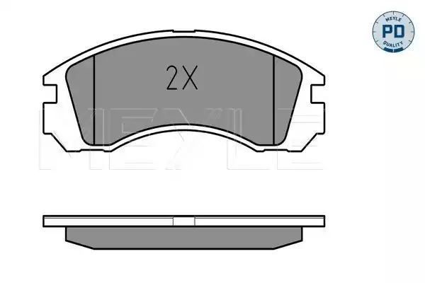 KLOCKI HAMULCOWE PRZÓD MITSUBISHI GALANT 97- OUTLANDER 03- PAJERO 94- MEYLE 0252136315/PD