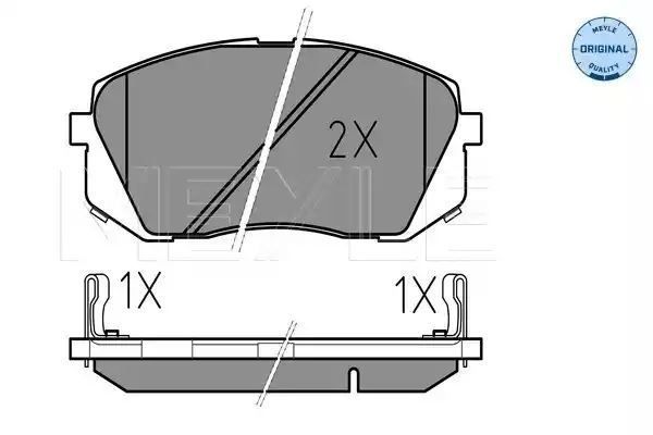 KLOCKI HAMULCOWE PRZÓD KIA CARENS 06- IX35 10- SPORTAGE 04- Z CZUJNIKIEM MEYLE 0252450116/W