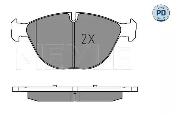 KLOCKI HAMULCOWE PRZÓD BMW E70 E71 X5 X6 07-08 MEYLE 0252417219/PD