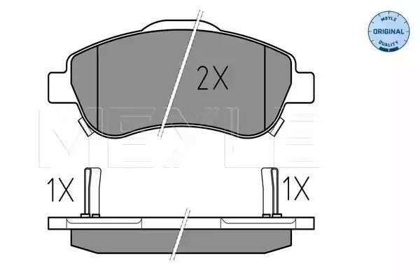 KLOCKI HAMULCOWE PRZÓD HONDA CR-V 06- Z CZUJNIKIEM MEYLE 0252463819/W