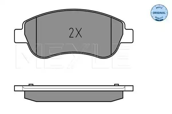 KLOCKI HAMULCOWE PRZÓD HONDA CR-V 06- Z CZUJNIKIEM MEYLE 0252463819/W