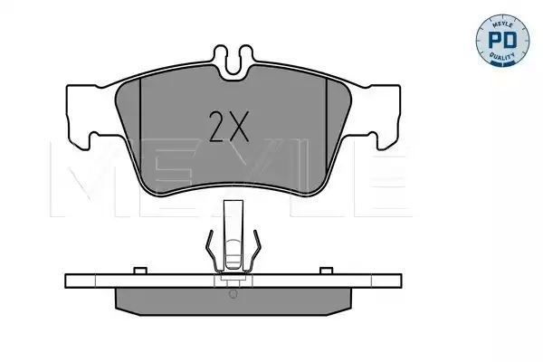 KLOCKI HAMULCOWE TYŁ MERCEDES W211 02- S211 03- MEYLE 0252333416/PD