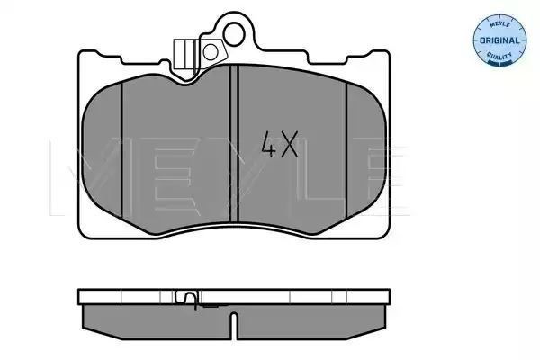 KLOCKI HAMULCOWE PRZÓD LEXUS GS300 430 05- Z CZUJNIKIEM MEYLE 0252032517/W