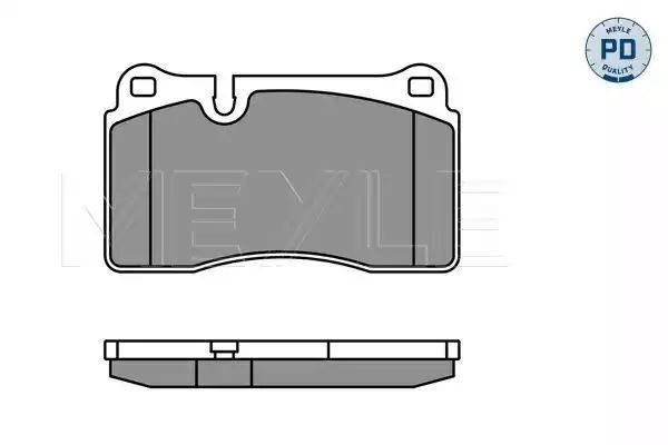 KLOCKI HAMULCOWE PRZÓD VW TOUAREG 3,0 V6 TDI 10- SEAT LEON CUPRA AUDI TT RS MEYLE 0252409817/PD