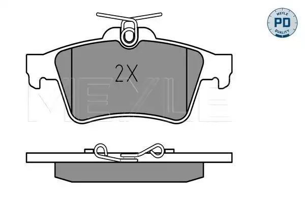 KLOCKI HAMULCOWE NISSAN MAZDA T. PRIMERA 02- FOCUS MK2 MEYLE 0252413716/PD