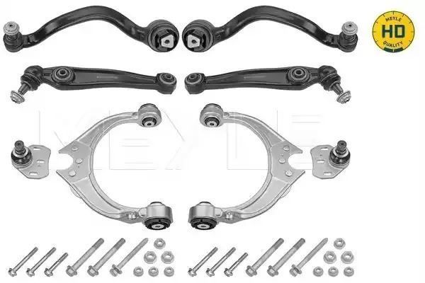 ZESTAW NAPRAWCZY ZAWIESZENIA PRZÓD BMW X5 E70 07-10 X6 E71 08- KPL. 6 WAHACZY ZE ŚRUBAMI HD MEYLE 3160500109/HD