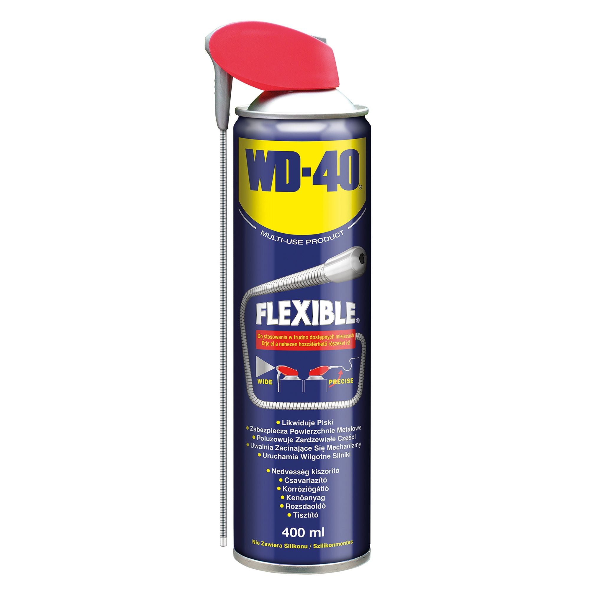 WD-40 Preparat Wielofunkcyjny 400ml - flexible elastyczny aplikator