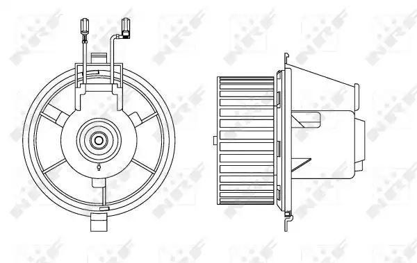 SILNIK DMUCHAWY VW GOLF II NRF 34165
