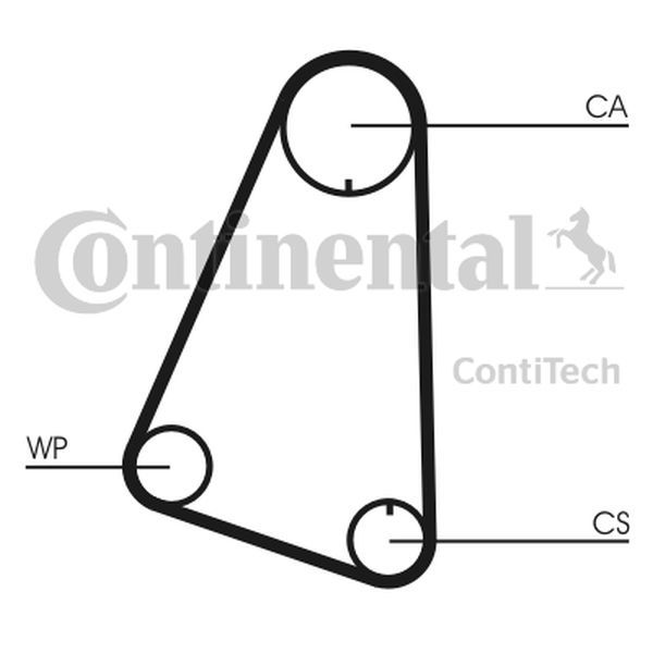 Pasek rozrządu VW 0,9-1,3BENZ GOLF POLO 74-93 ContiTech CT633